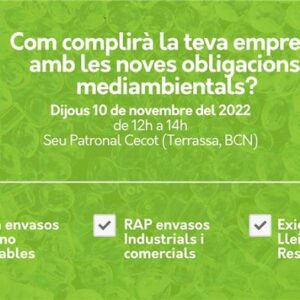 10 de novembre – Com complirà la teva empresa amb les noves obligacions mediambientals?