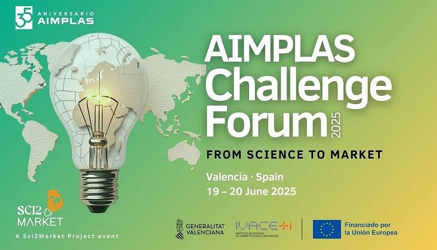 1-27 AIMPLAS presenta el Challenge Forum, una trobada internacional d’experts en innovació en plàstics orientada a nou sectors estratègics
