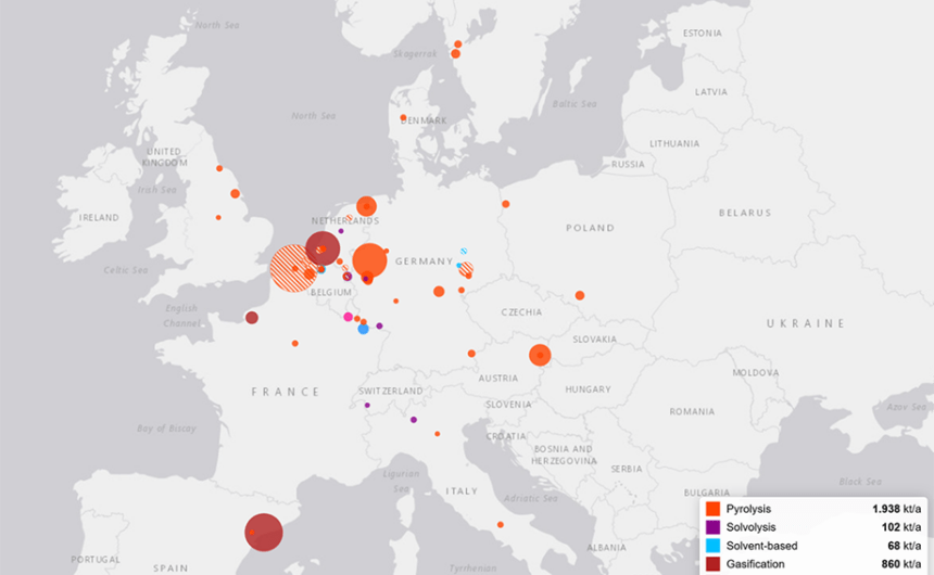 mapafraunrequi Radiografia del reciclatge químic a Europa