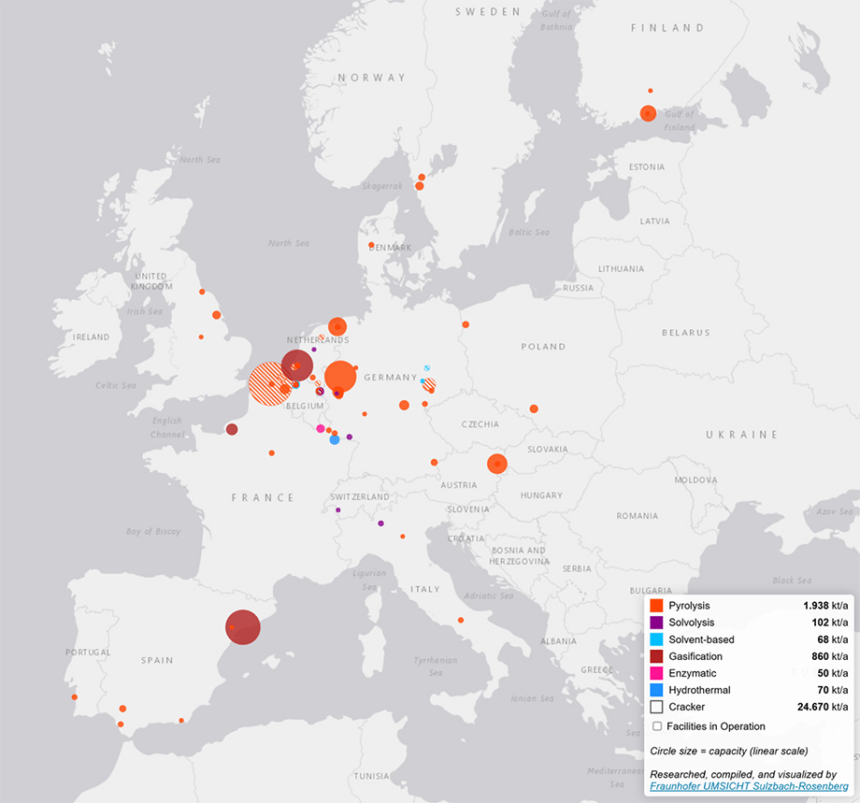 mapafraunrequi Radiografia del reciclatge químic a Europa