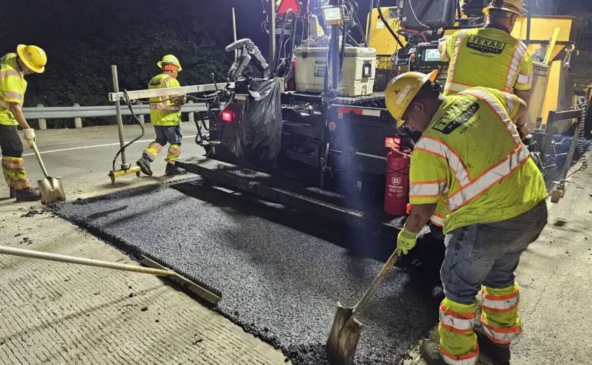 Texas prova asfalt amb plàstic reciclat per durar més